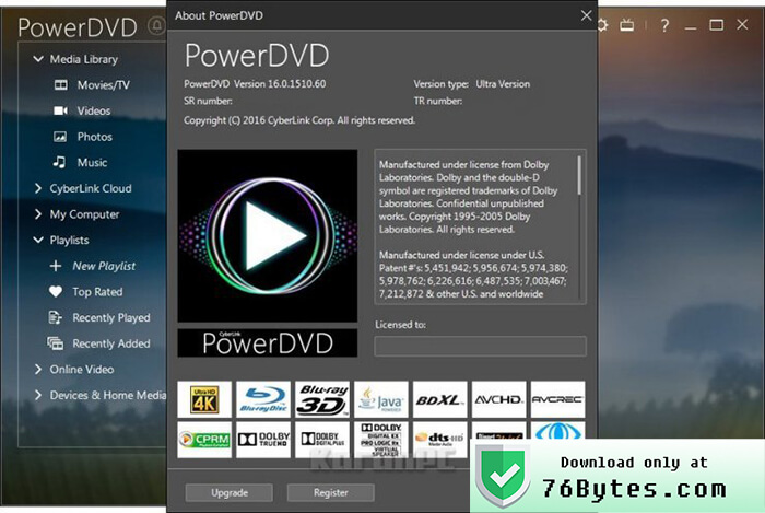 free for mac download CyberLink PowerDVD Ultra 22.0.3008.62